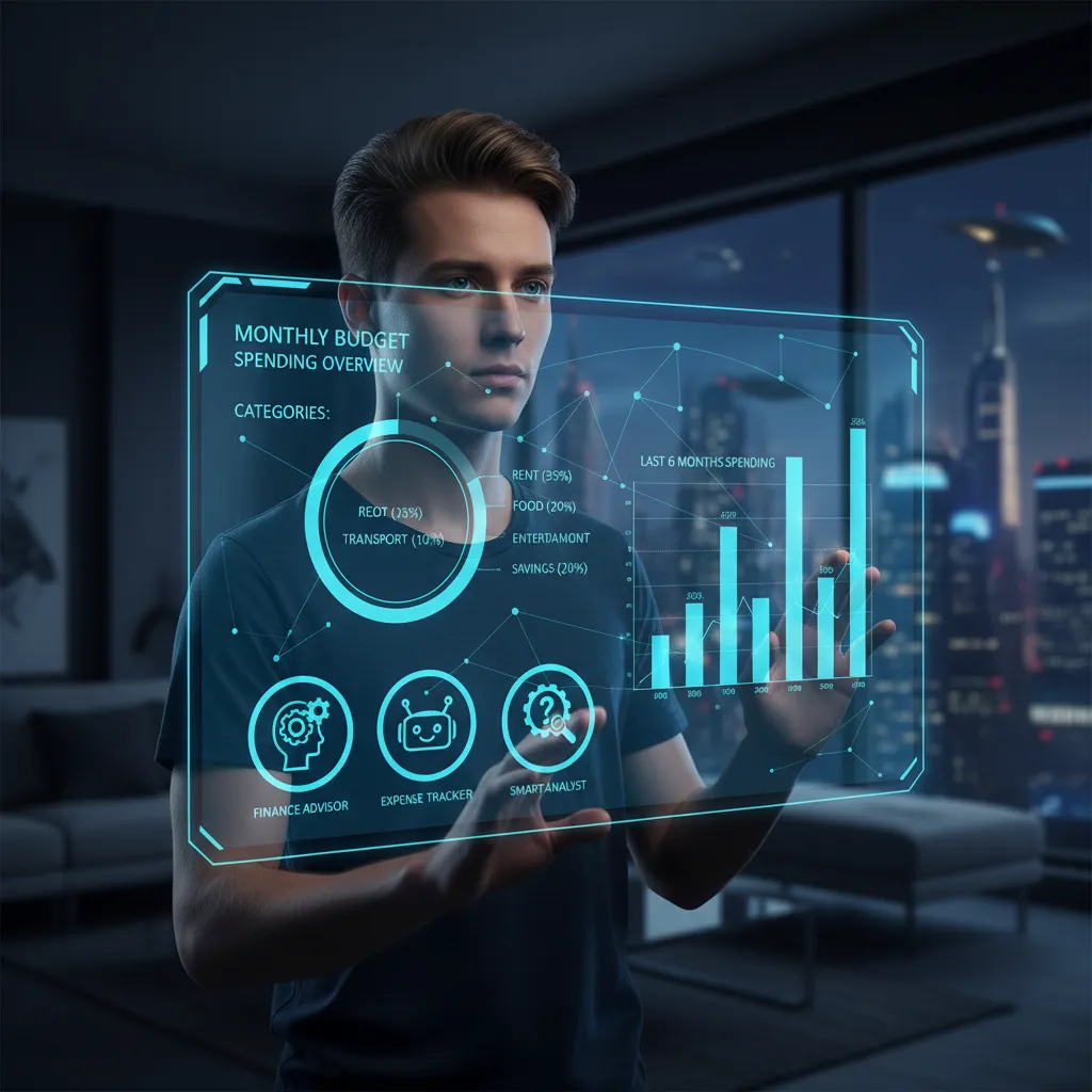 AI-powered budgeting and expense tracking interface