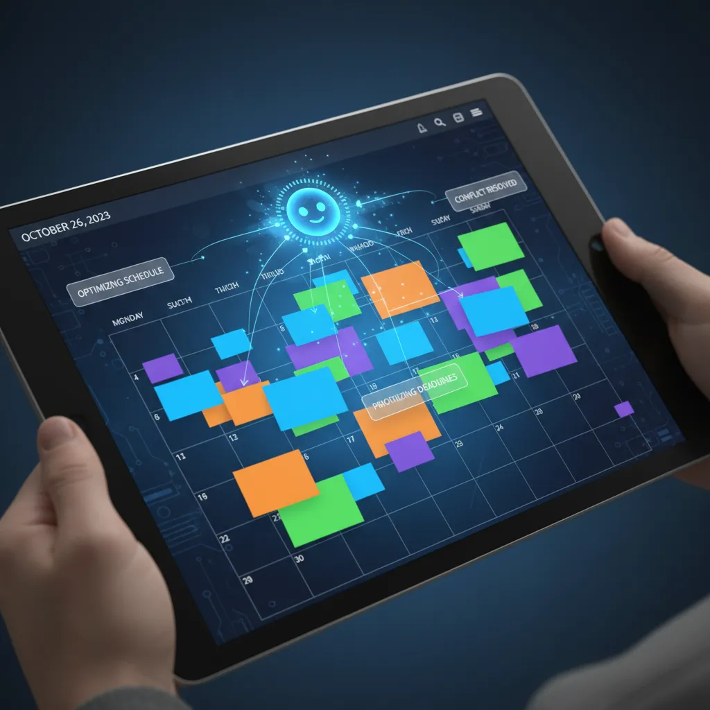 AI calendar assistant organizing tasks