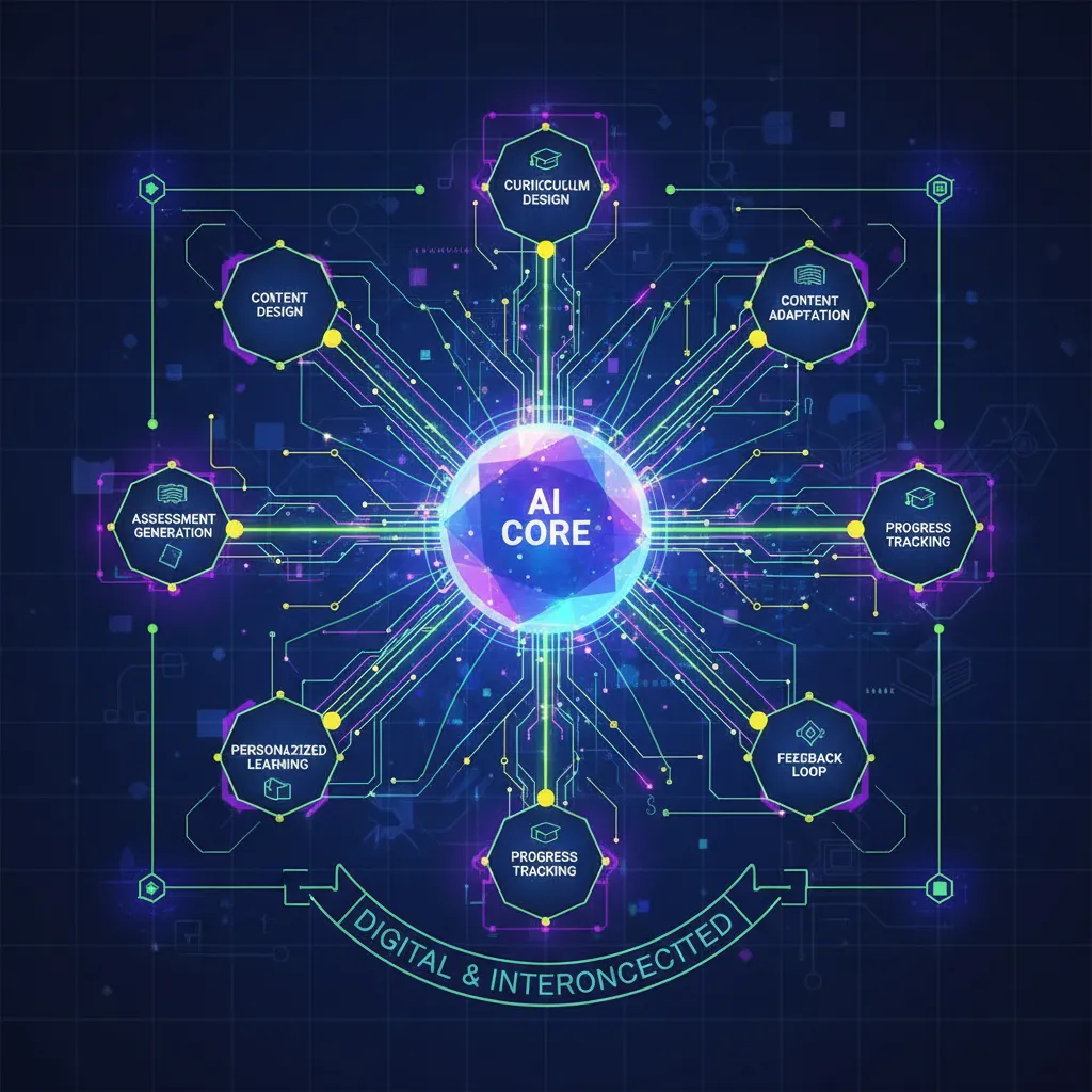 AI data flow for curriculum and assessment