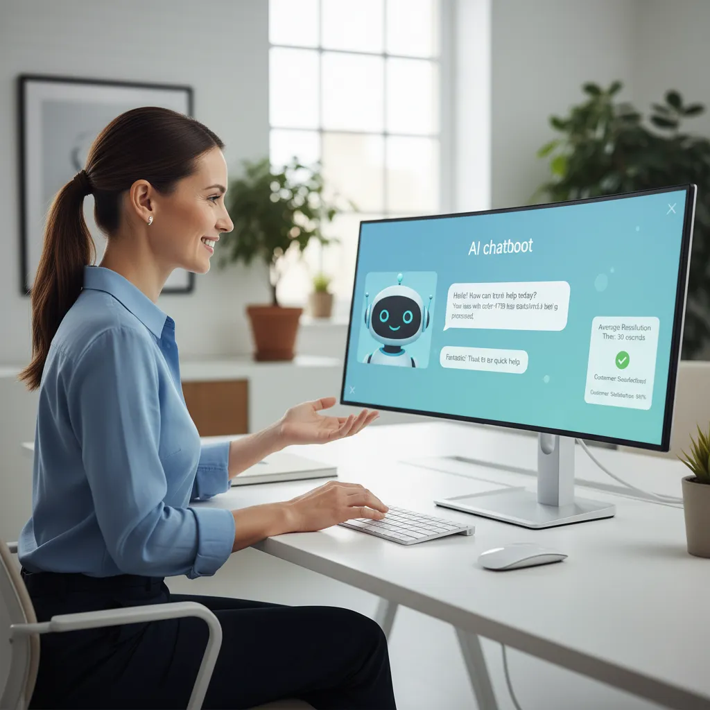 Customer service with AI chatbot