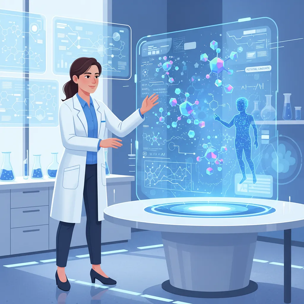AI assisting scientist in drug discovery
