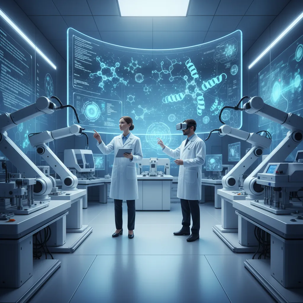 Scientists using AI for drug discovery