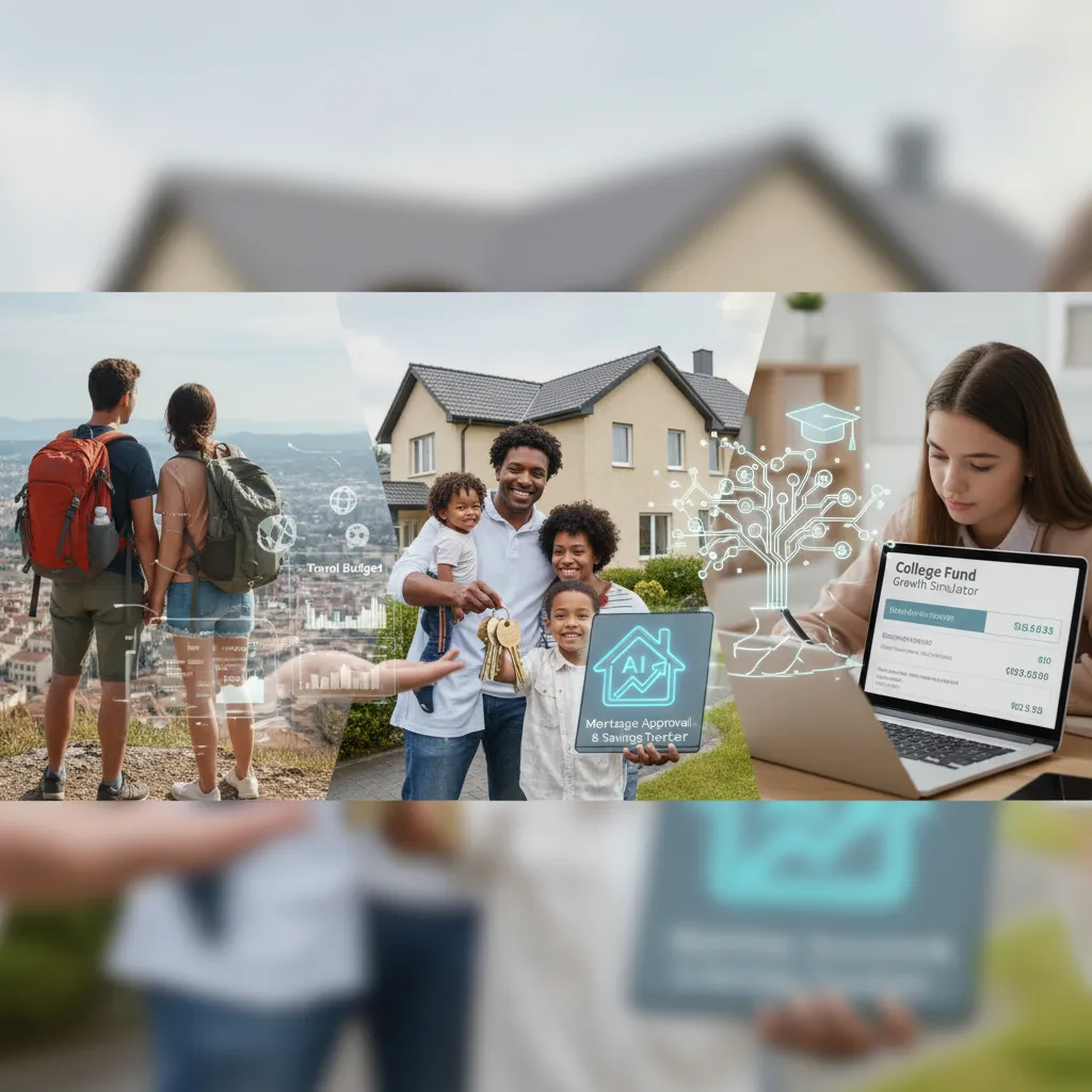 Families and young adults achieving life goals with AI finance