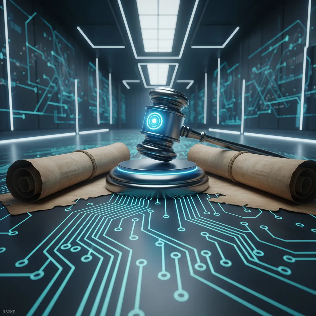 Symbolic image of AI governance and regulation