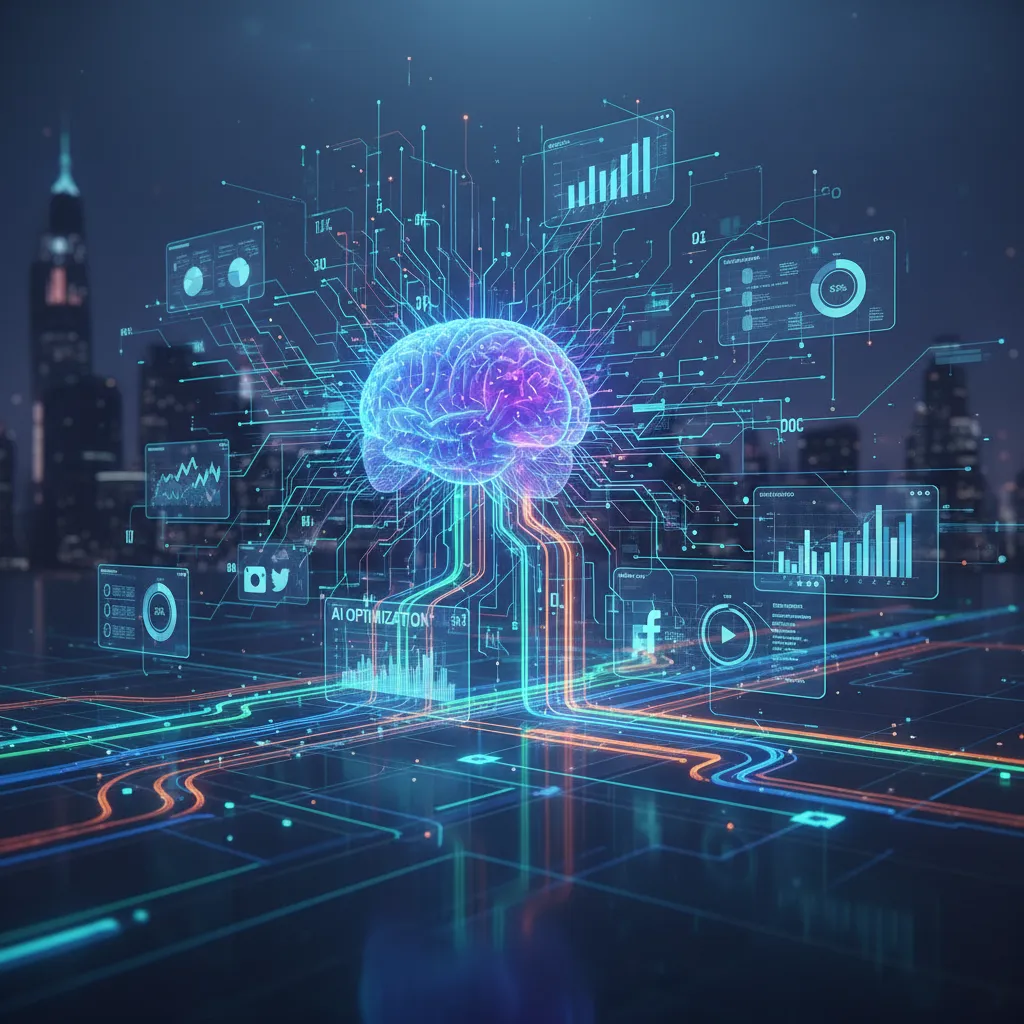 AI-driven analytics network optimizing marketing campaign performance