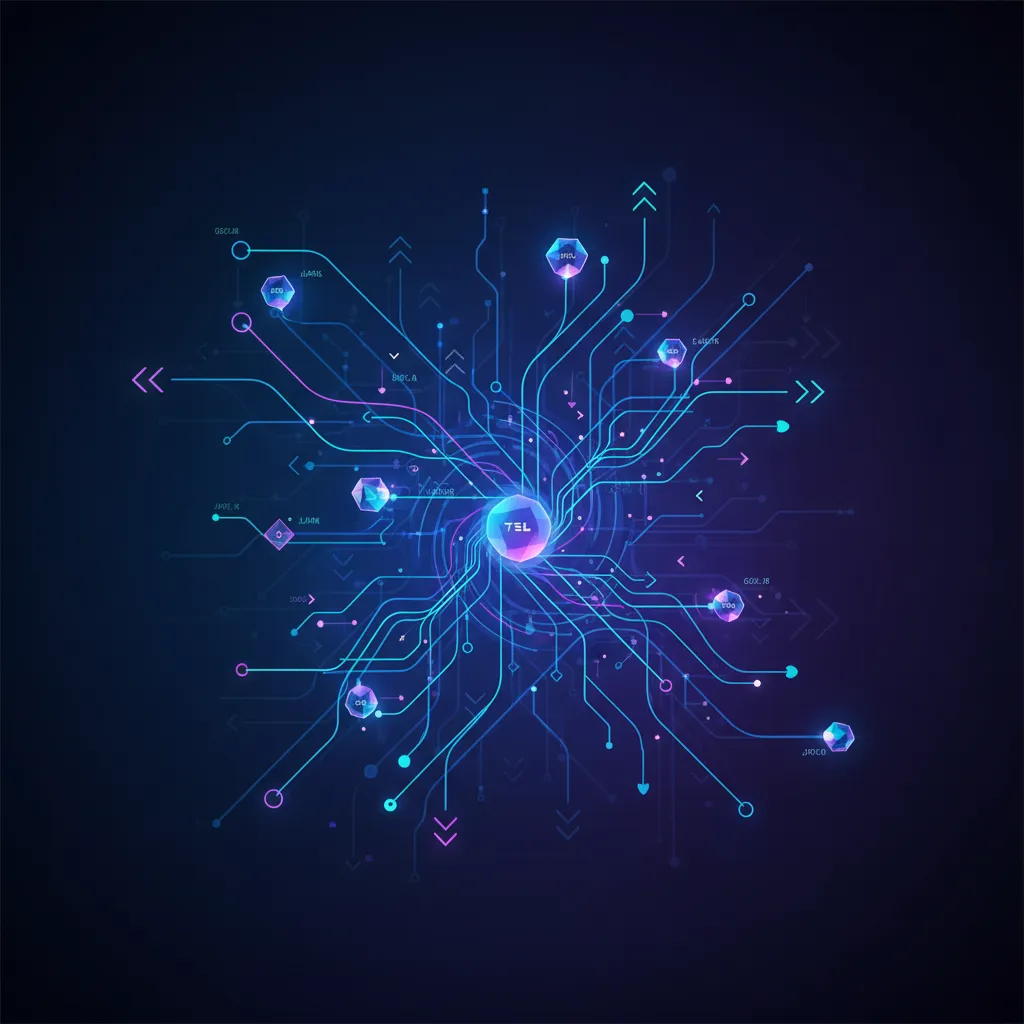 Abstract visualization of algorithmic trading data