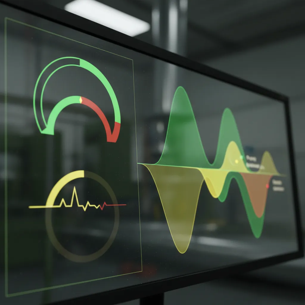 AI dashboard showing real-time industrial asset health and predictive maintenance needs