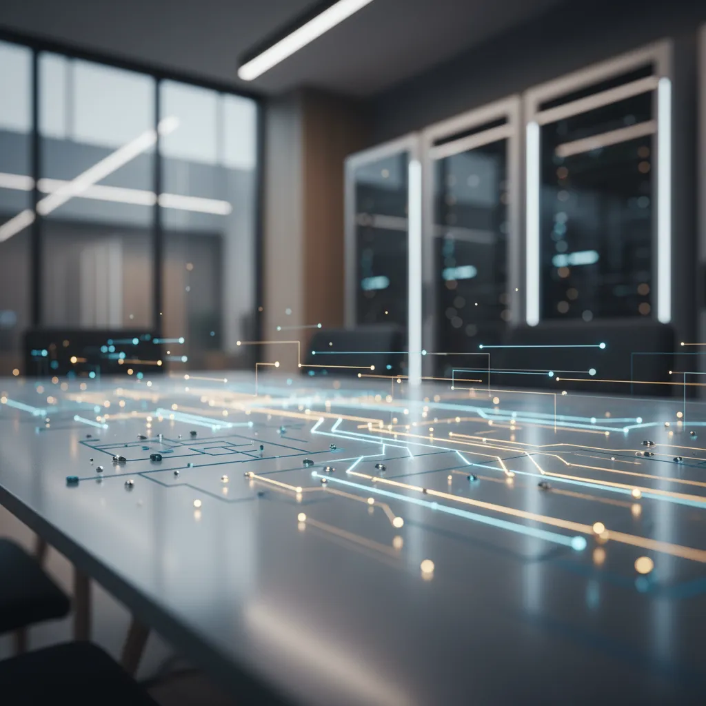 AI algorithms analyzing complex financial data for quantitative trading strategies