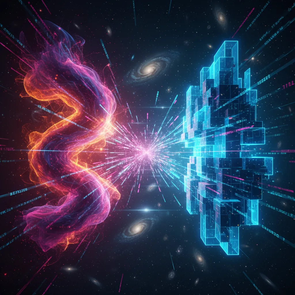 Symbolic image of two powerful AI entities facing off, representing the comparison between Claude 3.5 Sonnet and GPT-4o.