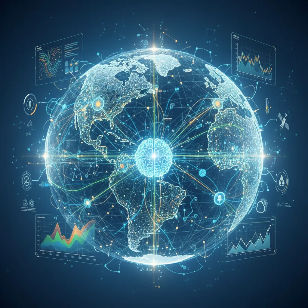 AI global network for climate change monitoring