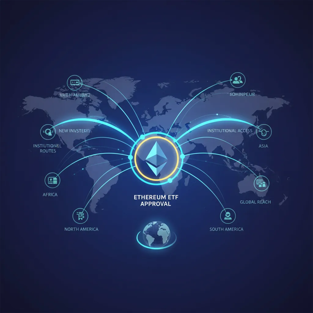 Global financial market showing expanded crypto investment pathways