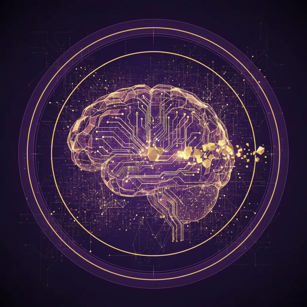 Abstract art of machine learning processing data for anomaly detection