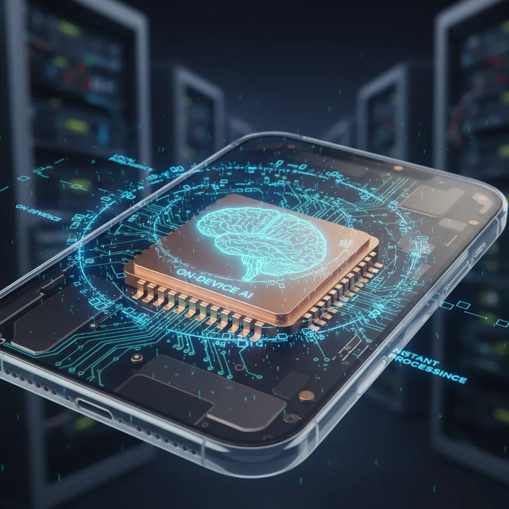 Neural network inside an iPhone chip for on-device AI processing