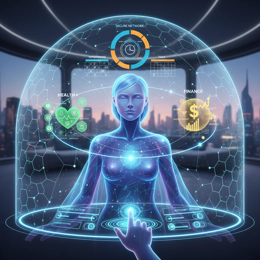 Holographic representation of a personal digital twin