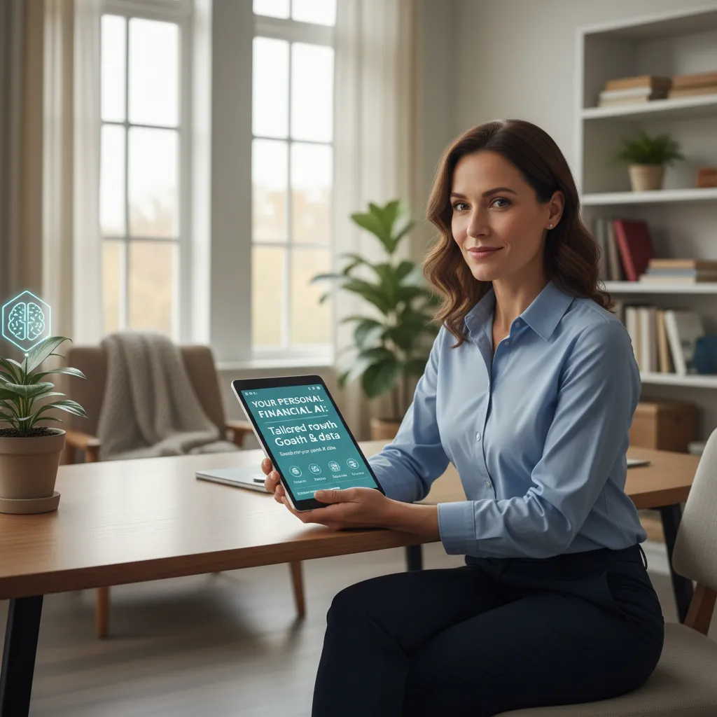 Person receiving personalized AI financial planning advice