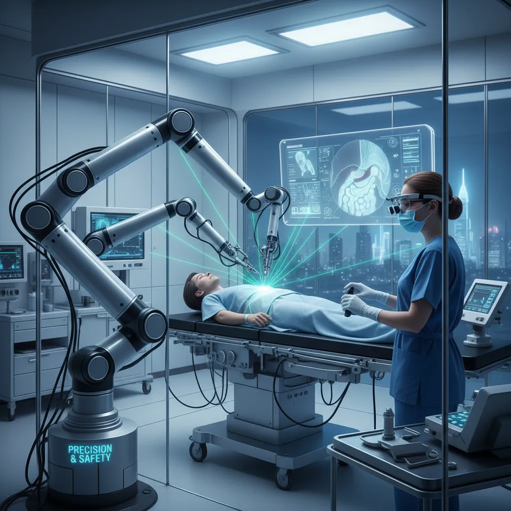 Robotic surgery in a hospital setting