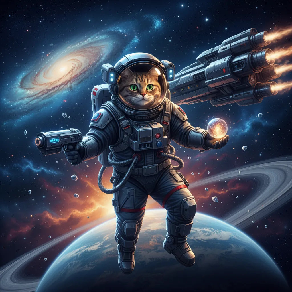 Text prompt transforming into AI image